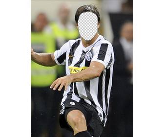 fotomontaggio di diego da juventus dare un volto