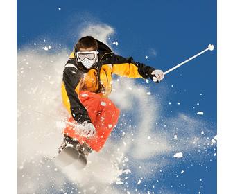 fotomontaggio sciatore professionista dove puo mettere vostra faccia