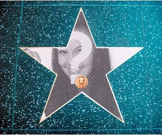 fotomontaggio nella walk of fame