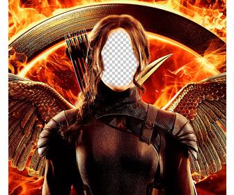 fotomontaggio il poster di hunger games per personalizzare