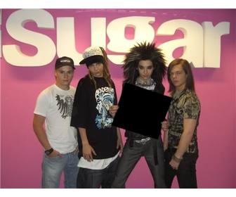 foto montaggio di mettere tua foto un poster detenuta dal gruppo tokio hotel come il tuo migliore fan