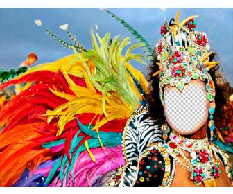 fotomontaggio di un carnevale carnevale di mettere tua foto