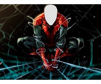 foto effetto di spiderman che fare tua faccia