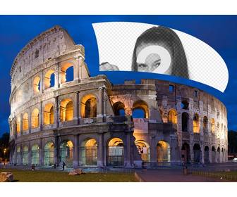 cartolina il colosseo di roma tua foto