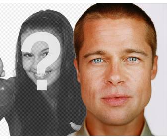 fotomontaggio per le tue foto brad pitt