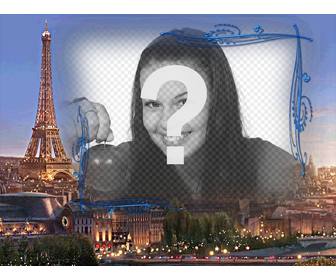 cornice per foto sfondo di parigi citta dellquotamore per fare foto