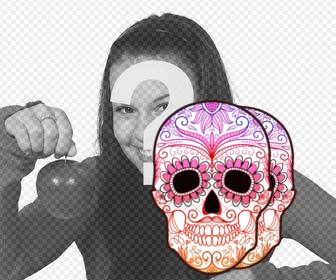 sticker di teschio colorato per le vostre immagini