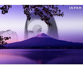 cartolina monte fuji in giappone tua foto