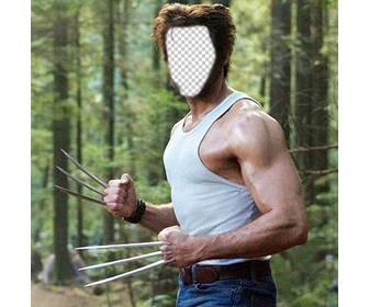 diventa in wolverine dal film x-men questo montaggio corpo interruttore