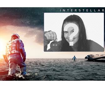collage di mettere vostra immagine in foto promozionale film interstellar