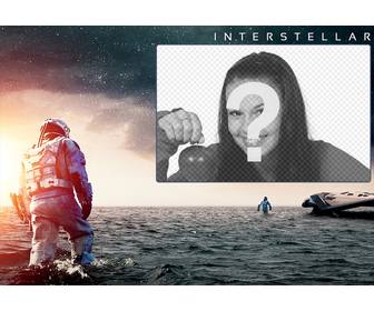 collage di mettere vostra immagine in foto promozionale film interstellar