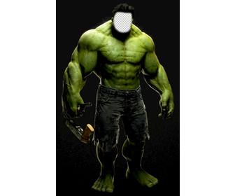 incredibile hulk fotomontaggio di mettere vostra faccia