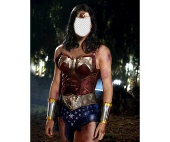 fotomontaggio di diventare in wonder woman caricare tua foto