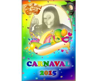 carnaval manifesto 2015 fotomontaggio tua foto