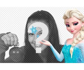 collage online per mettere tua foto principessa elsa di frozen