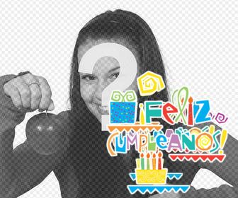 testo di buon compleanno disegni colori di torte di compleanno che mette nelle tue foto online in semplice e editor fotografico