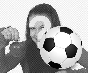 sticker di un pallone da calcio per mettere sulle vostre foto