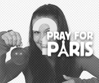 solidarizzare parigi questo adesivo di pray per parigi