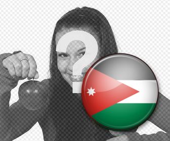 fotomontaggio online di mettere bandiera giordana nella foto tuo profilo