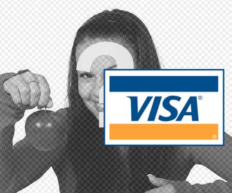 sticker di carta di credito visa logo per le tue foto