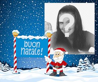 effetto photo natale di caricare tua foto