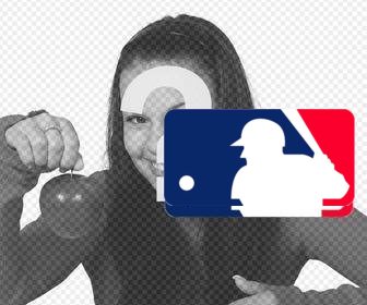 logo sticker della major league baseball per tua foto
