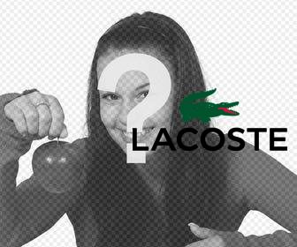 sticker di lacoste logo per mettere le tue foto