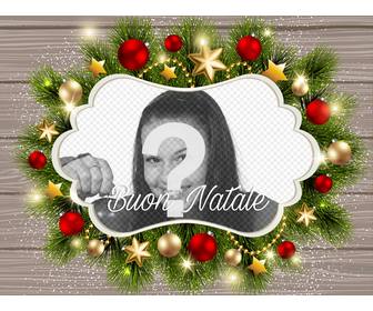 effetto foto di natale cornice per tua foto