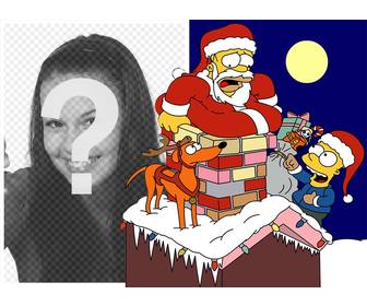 natale effetto dei simpson foto di caricare foto