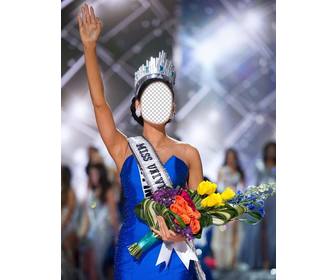 fotomontaggio di miss universo filippine per caricare tua foto