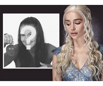 effetto foto daenerys targaryen di game of thrones