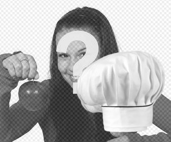 sticker di cappello chef per mettere le vostre foto