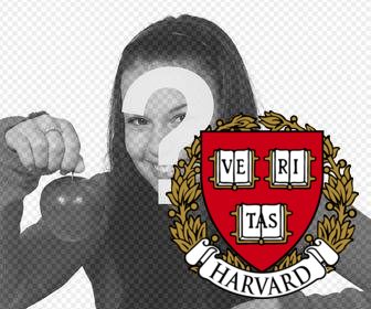 scudo della harvard university per mettere le tue foto