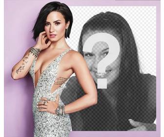 effetto foto gratis cantante demi lovato