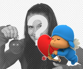 mettere cupido pocoyo sulle tue foto questo adesivo