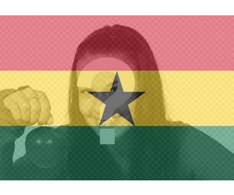ghana bandiera di applicare un filtro alle foto