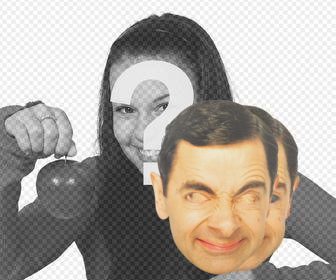 indossare questo divertente maschera di mr bean viso e per