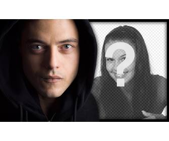 sei un fan della serie mr robot quindi caricare tua foto per questo effetto