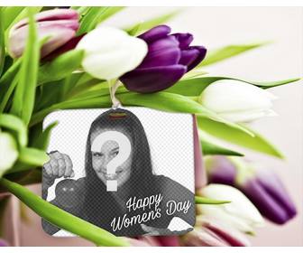 bellissimi fiori per celebrare womens day caricare tua foto effetto