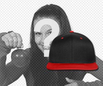 cappello stile hip hop per mettere le immagini e per sticker