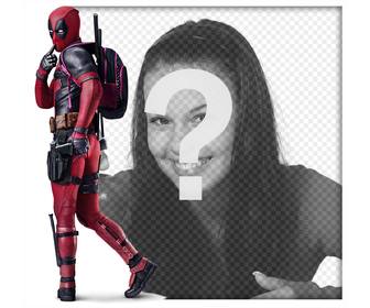 tua foto accanto antieroe deadpool