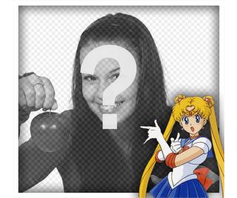 modifica questo telaio tua foto per essere il sailor moon