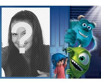 telaio personaggi di monsters inc per caricare tua foto effetto