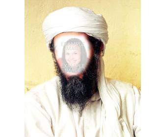 fotomontaggio di osama bin laden per mettere vostra faccia sul suo volto