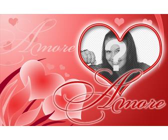 cuore forma di cartolina dquotamore di mettere foto della vostra amata
