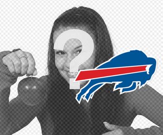 adesivo il logo di buffalo bills che e possibile incollare sulle tue foto