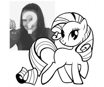 foto effetto di foto di my little pony per stampa e il colore