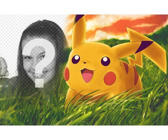 foto effetto da aggiungere pikachu nella tua fotografico online