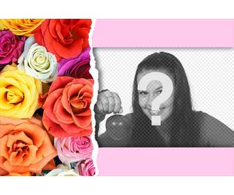 postale rose colorate carta per fare speciale dettaglio foto per san valentino