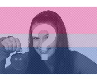 filtro di bandiera bisexual da aggiungere nelle foto gratis